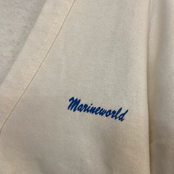 Vintage Defunct Marine World Varsity Button Down Sweater Women’s M MINTY RARE - Picture 3 of 7